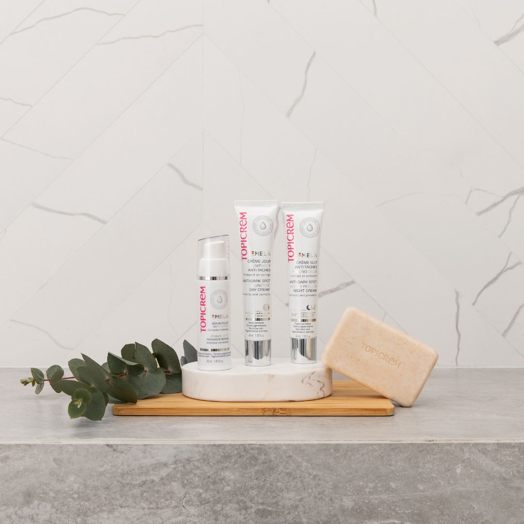 ტოპიკრემი - პიგმენტური ლაქების საწინააღმდეგო სახის შრატი