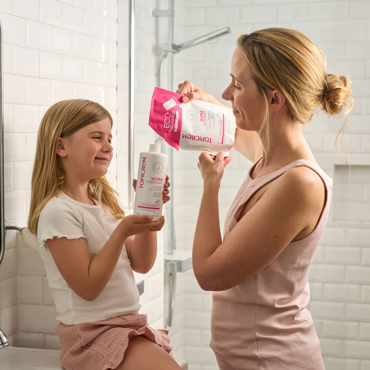 ტოპიკრემი - ტანის დამატენიანებელი რძე - ეკო შესავსები შეფუთვა