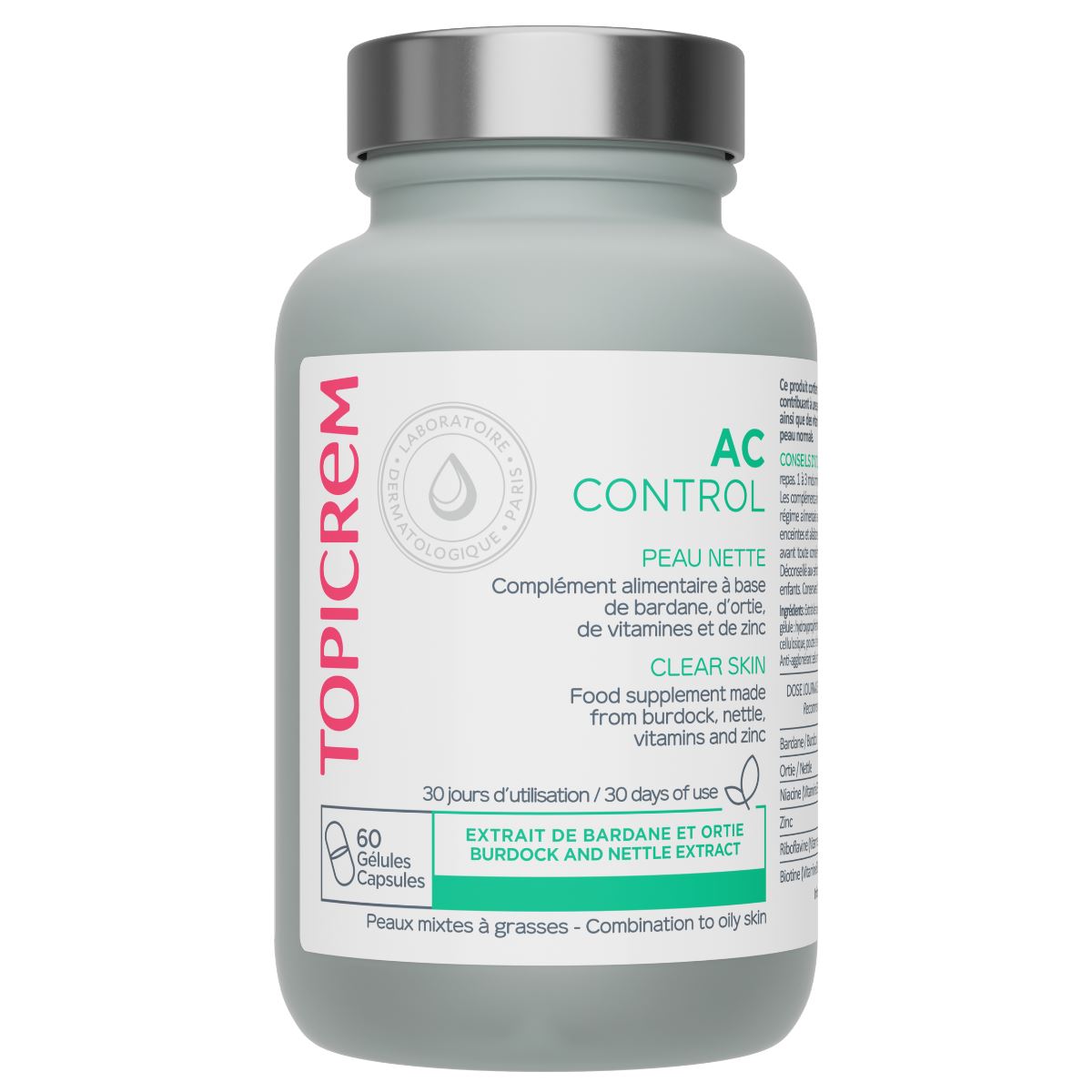 ტოპიკრემი - საკვები დანამატი ცხიმიანი და კომბინირებული კანისათვის