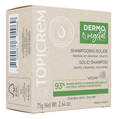 ტოპიკრემი - მყარი შამპუნი გამომშრალი თმისათვის