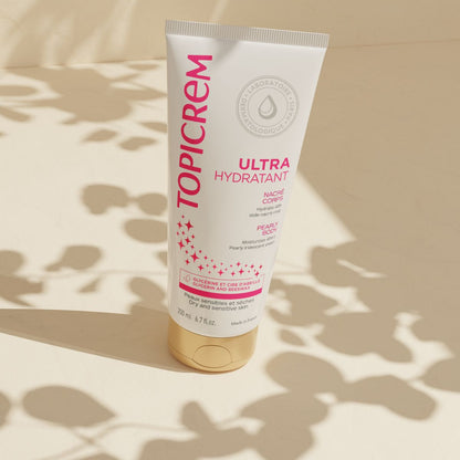 ტოპიკრემი - დამატენიანებელი ტანის რძე მარგალიტის ეფექტით